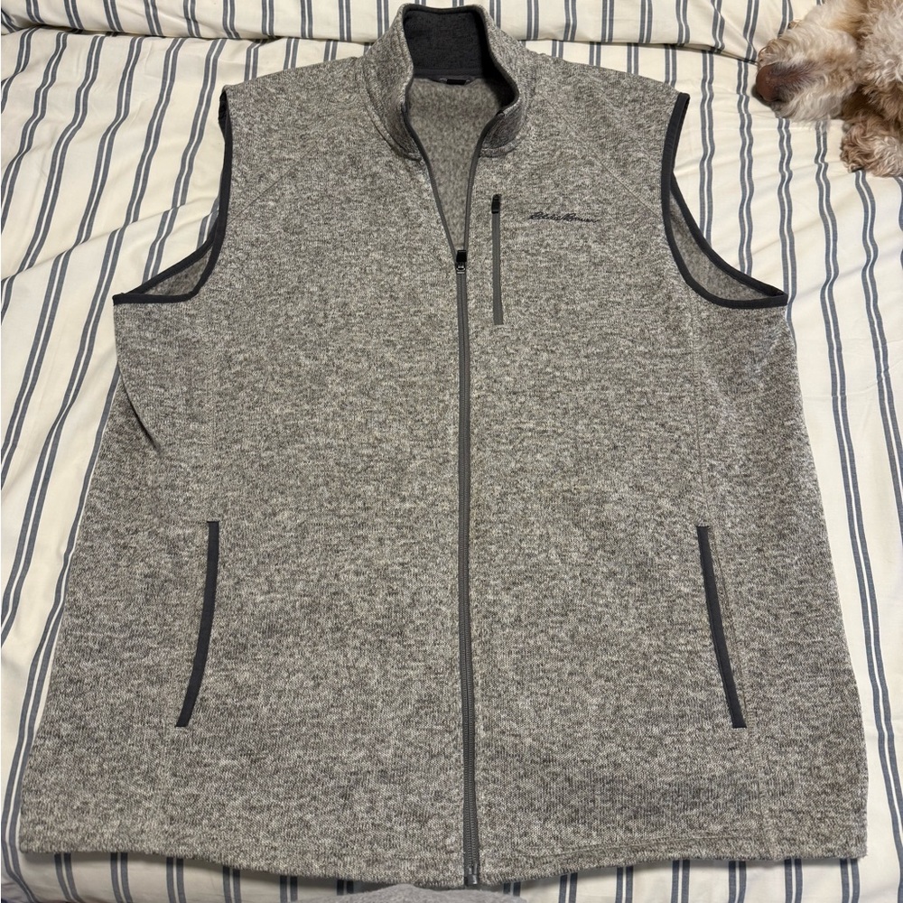 Eddie Bauer Charcoal Knit Vest